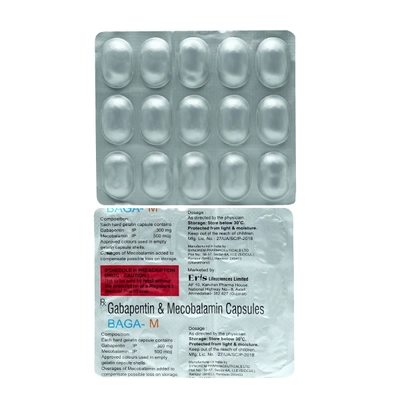 Baga-M Capsule 15's, Pack of 15 CapsuleS