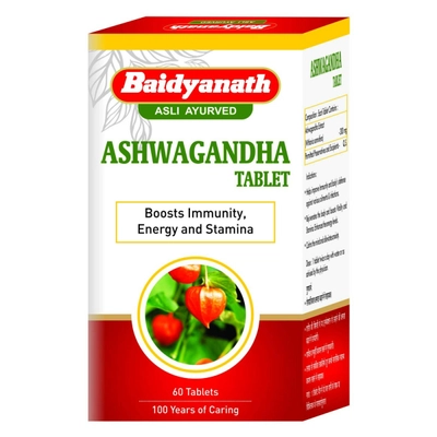 Baidyanath Ashwagandha, 60 Tablets, Pack of 1