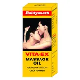 Baidyanath Vita-Ex Massage Oil 15 ml | For Vigour &amp; Vitality | For Men Only, Pack of 1