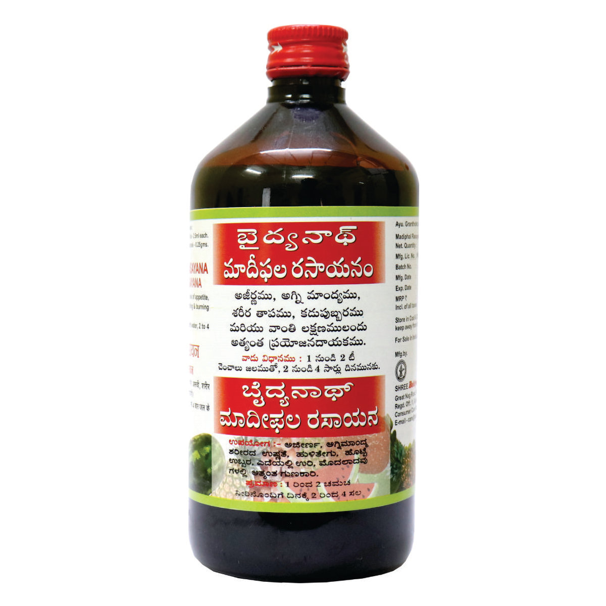 Baidyanath (Nagpur) Madiphal Rasayana, 450 ml, Pack of 1 Baidyanath (Nagpur) Madiphal Rasayana, 450 ml, Pack of 1