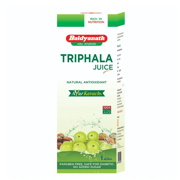 Baidyanath (Nagpur) Triphala, Juice 1 Litre, Pack of 1