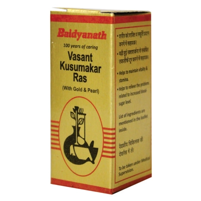 Baidyanath (Nagpur) Vasant Kusumakar Ras, 30 Tablets, Pack of 1