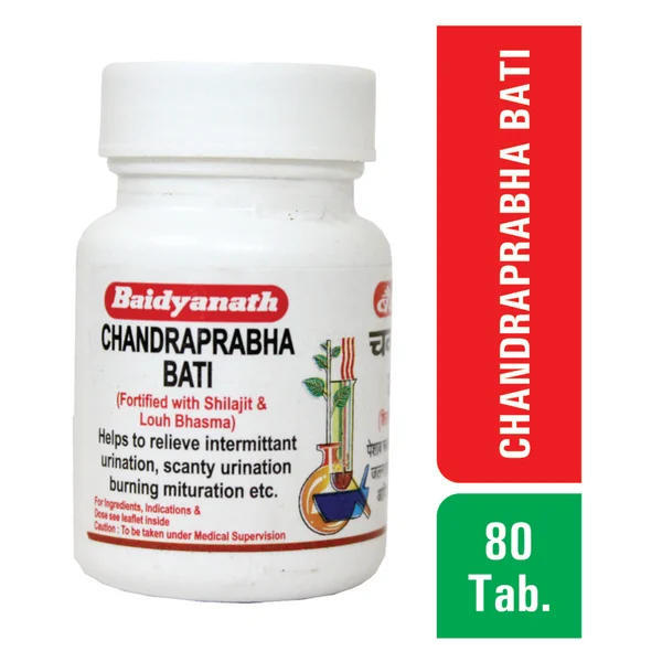 Baidyanath (Nagpur) Chandraprabha Bati, 80 Tablets, Pack of 1