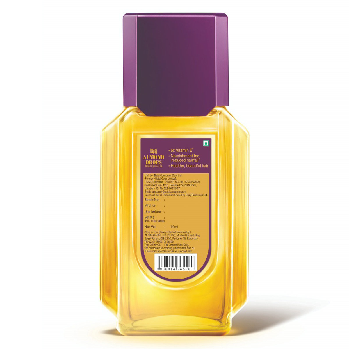 Bajaj Almond Drops Non Sticky Hair Oil, 95 ml, Pack of 1 Bajaj Almond Drops Non Sticky Hair Oil, 95 ml, Pack of 1