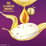 Bajaj Almond Drops Moisturising Soap 100 gm | With Almons Oil &amp; Vitamin E | For Soft &amp; Glowing Skin, Pack of 1