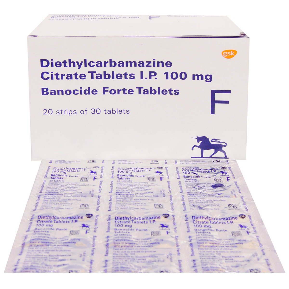 Banocide Forte Tablet 30's, Pack of 30 TABLETS Banocide Forte Tablet 30's, Pack of 30 TABLETS