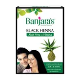 Banjaras Black Henna Powder With Aloe Vera, 50 gm (5 sachets x 10 gm), Pack of 1