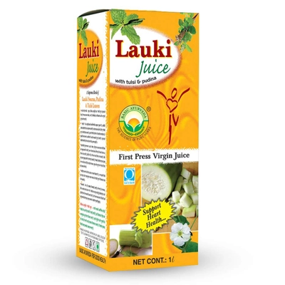 Basic Ayurveda Lauki Juice With Tulsi &amp; Pudina, 1 L, Pack of 1