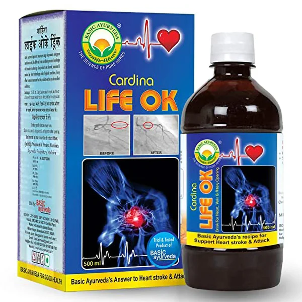 Basic Ayurveda Cardina Life Ok Drink, 500 ml, Pack of 1