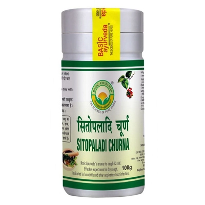 Basic Ayurveda Sitopaladi Churna, 100 gm, Pack of 1