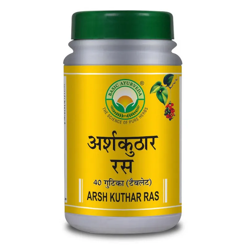 Buy Basic Ayurveda Arsh Kuthar Ras, 40 Tablets | 19 Minutes Delivery ...