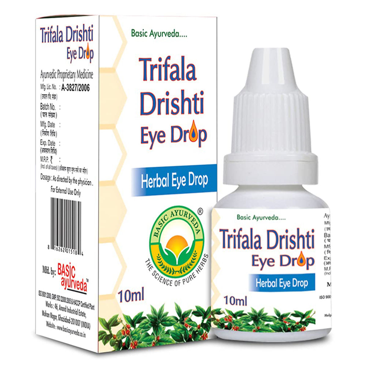 Buy Basic Ayurveda Trifala Drishti Eye Drop, 10 ml Online