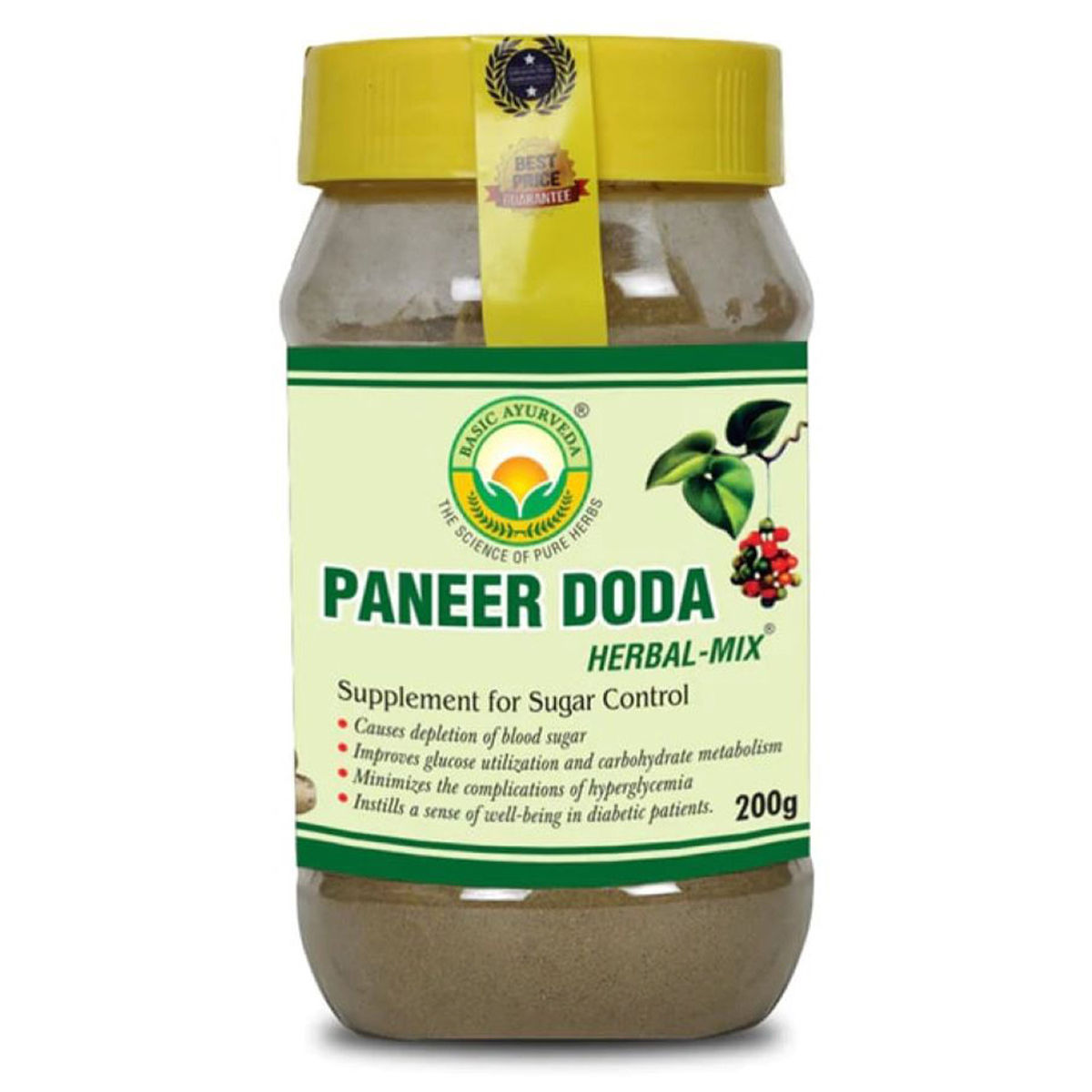 Buy Basic Ayurveda Paneer Doda Herbal Mix Powder, 200 gm Online