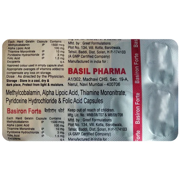 Basiron Forte Capsule 10's, Pack of 10