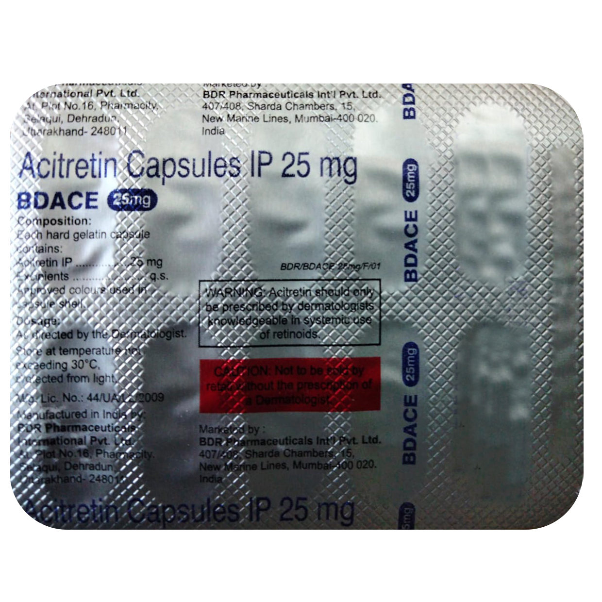 Bdace 25 mg Capsule 10's, Pack of 10 CAPSULES Bdace 25 mg Capsule 10's, Pack of 10 CAPSULES