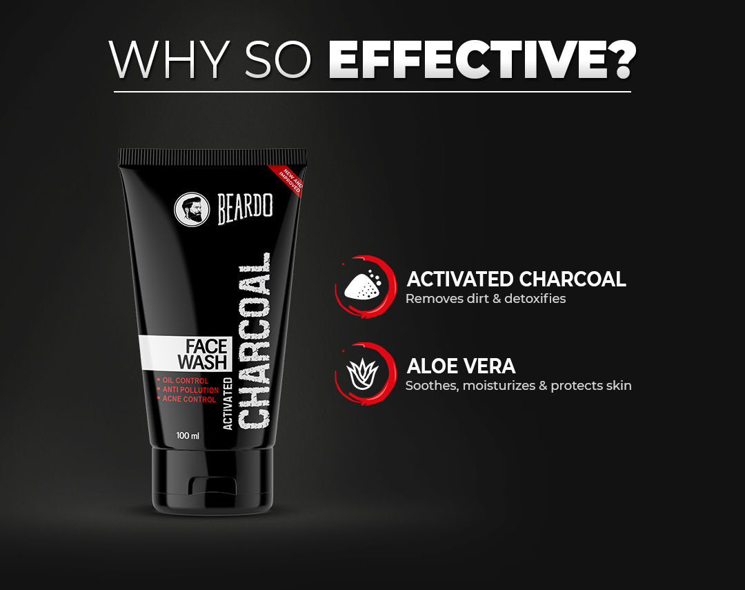 Beardo Activated Charcoal Face Wash, 100 ml Price, Uses, Side Effects ...