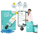 BeatO Curv Smartphone Connected Glucometer Kit with 50 Strips &amp; 50 Lancets (Type-C USB), 1 Count + Free 10-Day Diabetes Care Reversal Program, Pack of 1