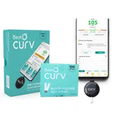 BeatO Curv Smartphone Connected Glucometer Kit with 100 Strips &amp; 100 Lancets (Type-C USB), 1 Count + Free 10-Day Diabetes Care Reversal Program, Pack of 1