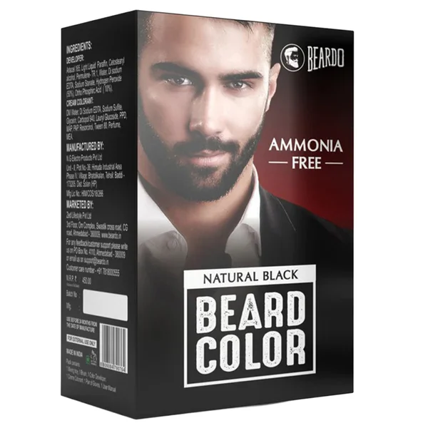 BEARDO BEARD COLOR NATURAL BLACK 60ML