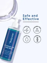 Be Bodywise 1% Salicylic Acid Body Wash 250 ml | 1% Salicylic Acid | Prevent Body Acne | Exfoliates Dead Skin | For All Skin Type, Pack of 1