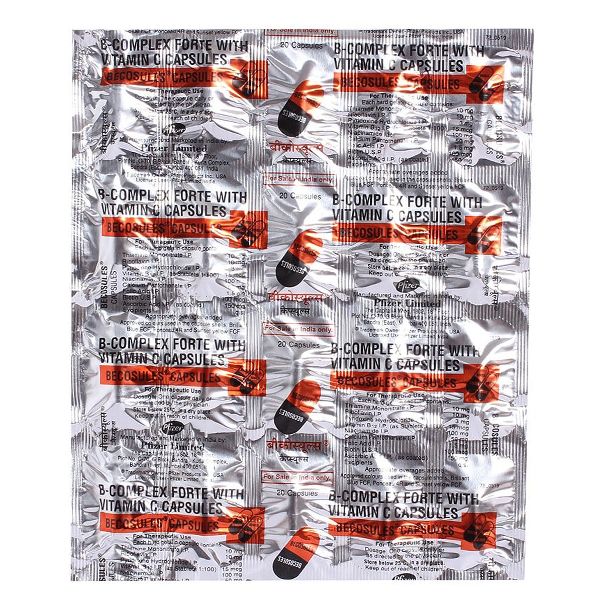 Becosules Capsule 20's, Pack of 20 Becosules Capsule 20's, Pack of 20