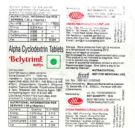 Belytrim Tablet 10's