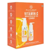 Bella Vita Organic Vitamin C Brighten &amp; De-Tan Combo (Face Wash 100 ml+Face Cream 50 ml), 1 Kit, Pack of 1