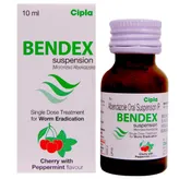Bendex Cherry &amp; Peppermint Flavour Suspension 10 ml, Pack of 1 ORAL SUSPENSION