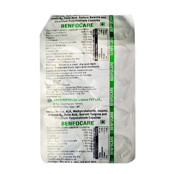 Benfocare Capsule 10's