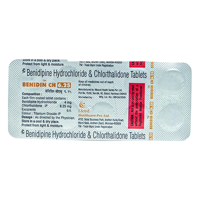 Benidin CH 4/6.25 mg Tablet 10's, Pack of 10 TABLETS