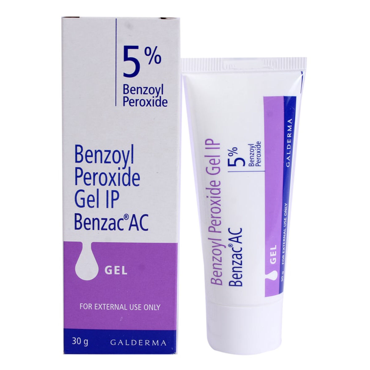 rense tårn hundrede Benzac AC 5% Gel 30 gm Price, Uses, Side Effects, Composition - Apollo  Pharmacy