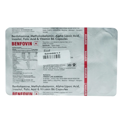 Benfovin Capsule 10's, Pack of 10 CAPSULES