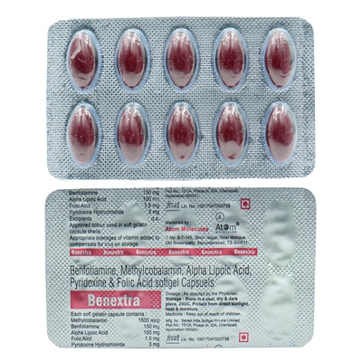 Benextra Softgel Capsule 10's, Pack of 10 CapsuleS