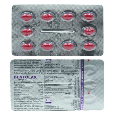 Benfolax Softgel Capsule 10's, Pack of 10