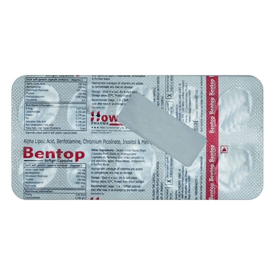 Bentop Softgel Capsule 10's, Pack of 10 SoftgelsS