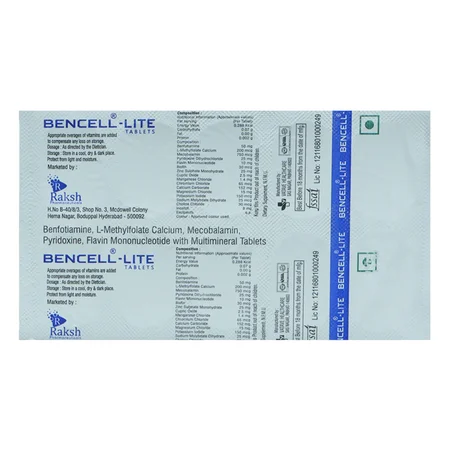 Bencell-Lite Tablet 10's