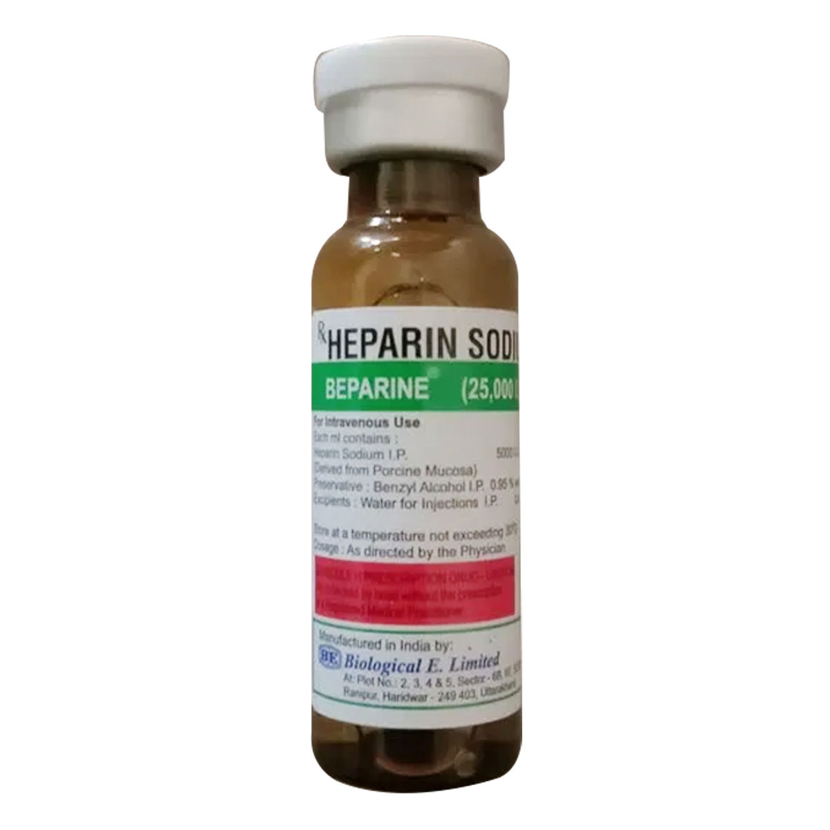 Buy Beparine 25000IU Injection 1's Online