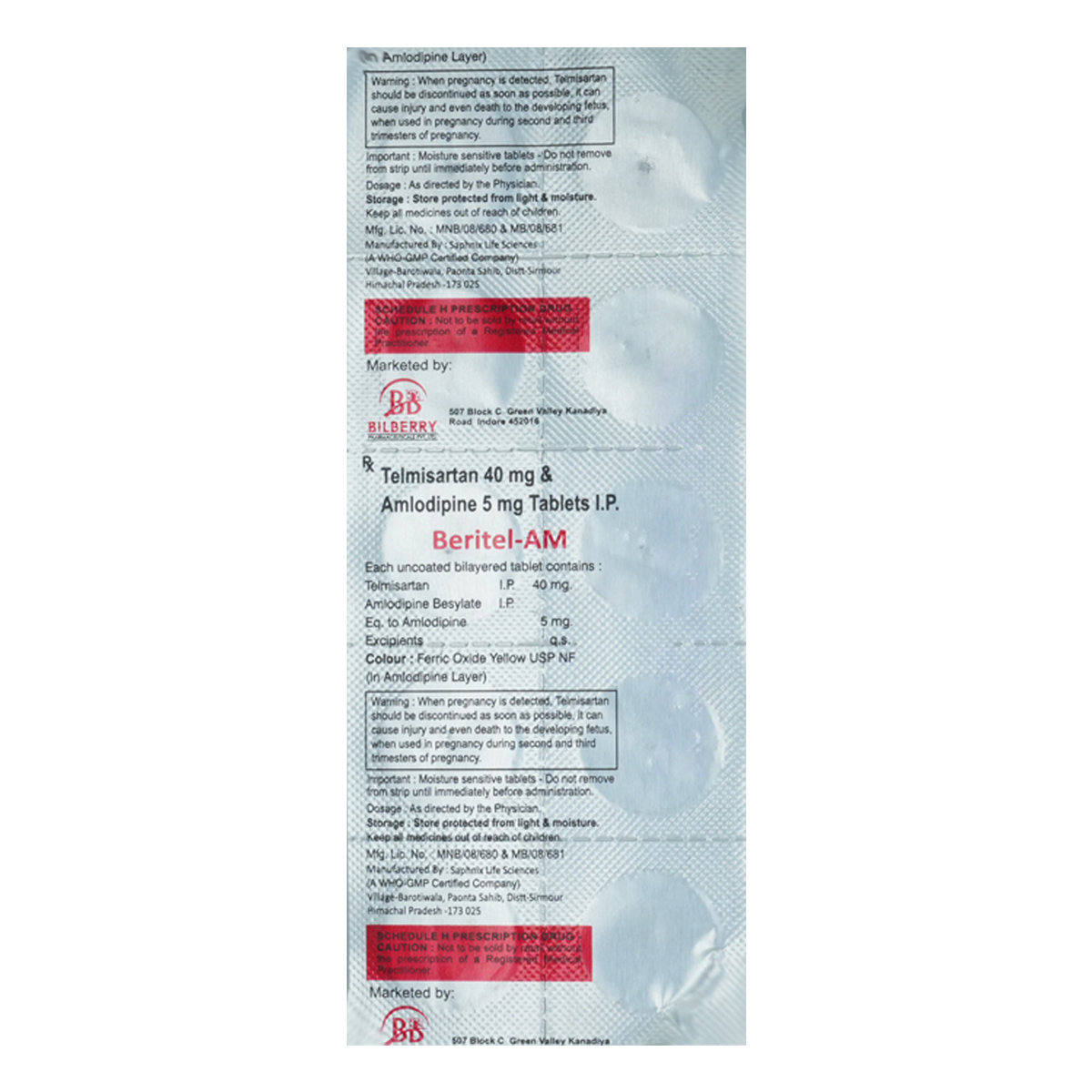 Beritel-AM Tablet 10's, Pack of 10 Beritel-AM Tablet 10's, Pack of 10