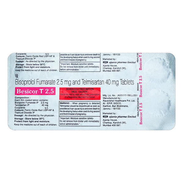 Besicor-T 2.5Mg Tablet