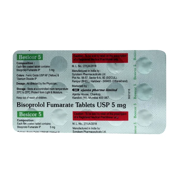 Besicor 5 mg Tablet 15's
