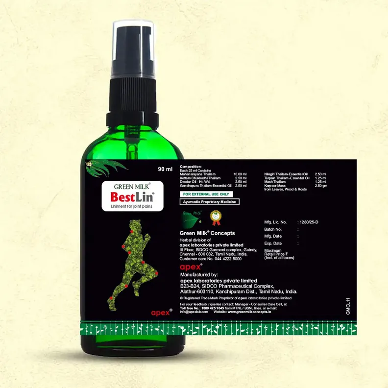 Buy Bestlin Liniment, 90 ml | 19 Minutes Delivery | Apollo Pharmacy