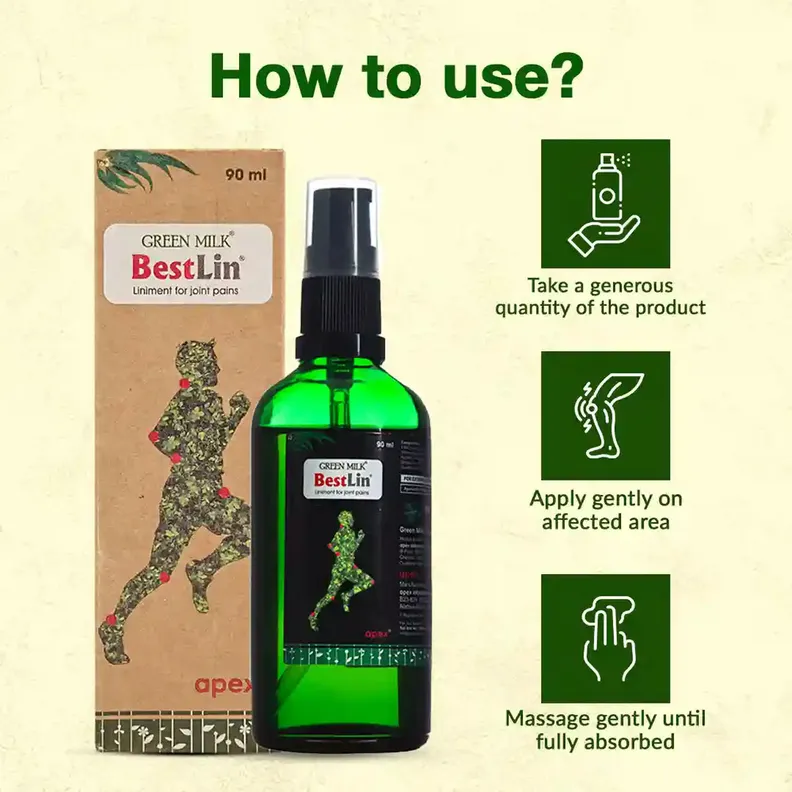 Buy Bestlin Liniment, 90 ml | 19 Minutes Delivery | Apollo Pharmacy