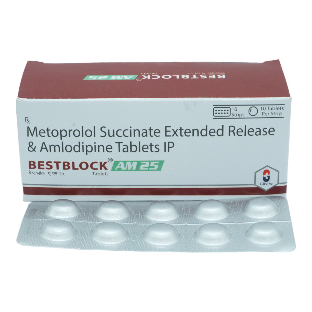 Bestblock AM 25 Tablet 10's, Pack of 10 TABLETS Bestblock AM 25 Tablet 10's, Pack of 10 TABLETS