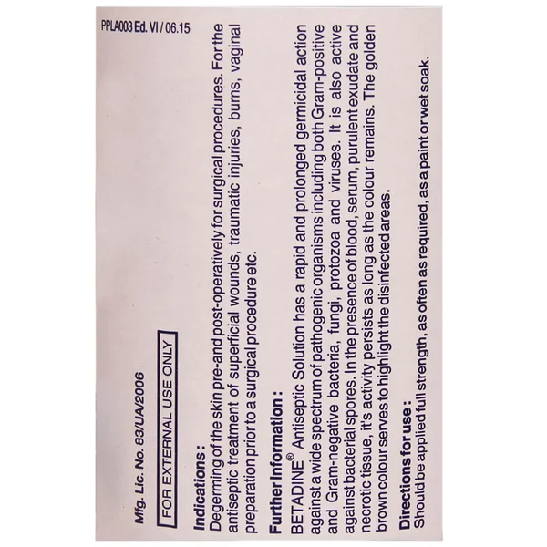 Betadine 5% Solution 500 ml