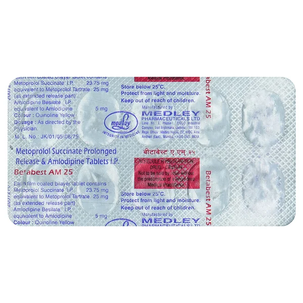 Betabest AM 25 mg Tablet 10's