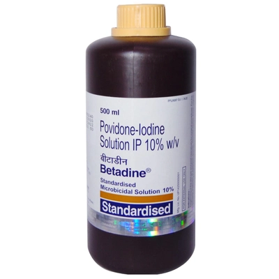 Betadine 10% Solution 500 ml, Pack of 1 SOLUTION