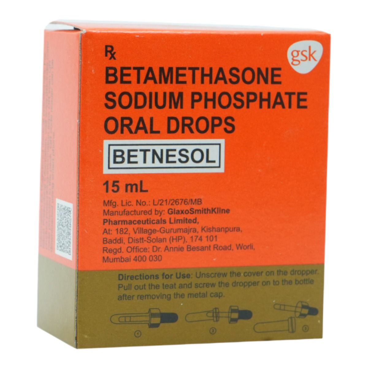 Betnesol Oral Drops 15 ml, Pack of 1 Drops Betnesol Oral Drops 15 ml, Pack of 1 Drops