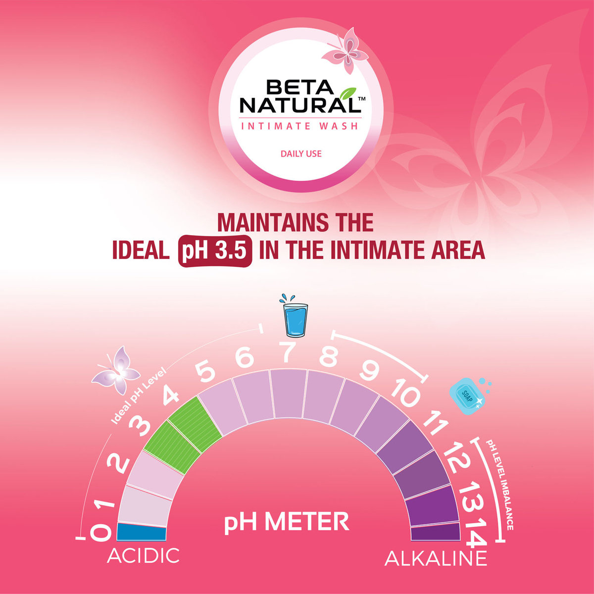 Beta Natural Intimate Wash Moisturizing Calendula 100 ml, Pack of 1 Beta Natural Intimate Wash Moisturizing Calendula 100 ml, Pack of 1