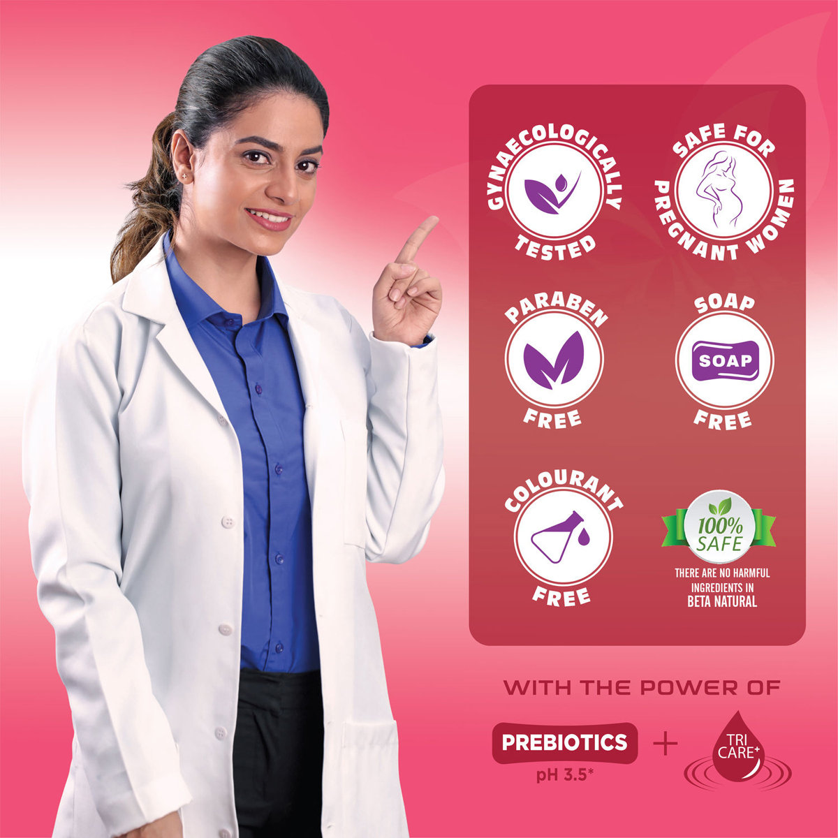 Beta Natural Intimate Wash Moisturizing Calendula 100 ml, Pack of 1 Beta Natural Intimate Wash Moisturizing Calendula 100 ml, Pack of 1