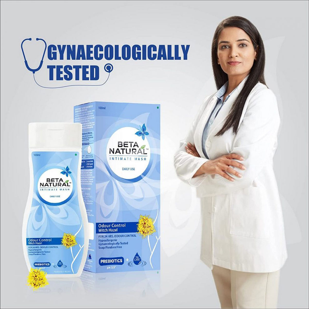 Beta Natural Intimate Wash Odor Control With Hazel 100 ml Price, Uses